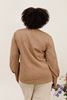 Picture of CURVY GIRL SWEATER WITH SLEEVE AND NECKLINE DESIGN